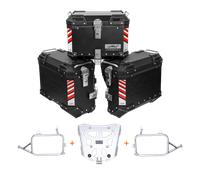 Valigie laterali CFMOTO 450MT - LOBOO PIKE TRACKER - TRIS BLACK VALIGIE+TOP CASE 45L+TELAI