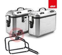 VALIGIE LATERALI GIVI DOLOMITI 36L + PL6410 TRIUMPH BONNEVILLE T100 2017-2020