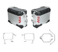 Valigie laterali HONDA X-ADV 750 - LOBOO PIKE TRACKER - TELAI + VALIGIE BLACK/SILVER 35L-SX | 30L-DX