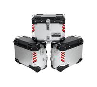 Valigie laterali HONDA XL750 Transalp - LOBOO PIKE TRACKER - TRIS BLACK/SILVER VALIGIE 35L+TOP CASE 45L+TELAI+PIASTRA