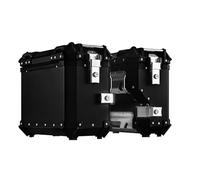 Valigie Laterali In Alluminio Per Moto 38L Tour Trunk Borse Da Sella Rigide Universali Borse Laterali Per Moto Impermeabili E Anticollisione Con Serratura Di Sicurezza Per Bagagli Del Casco Black,C