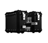 Valigie Laterali In Alluminio Per Moto 38L Tour Trunk Borse Da Sella Rigide Universali Borse Laterali Per Moto Impermeabili E Anticollisione Con Serratura Di Sicurezza Per Bagagli Del Casco Black,B