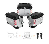 Valigie laterali KTM 1290 SUPER ADVENTURE - TRIS BLACK/SILVER VALIGIE+TELAI+TOP CASE 45L+PIASTRA