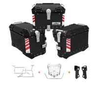 Valigie laterali KTM 1290 SUPER ADVENTURE - TRIS BLACK VALIGIE+TELAI+TOP CASE 45L+PIASTRA