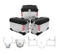 Valigie laterali KTM 390 ADVENTURE - TRIS BLACK/SILVER VALIGIE 35L+TOP CASE 45L+TELAI+PIASTRA
