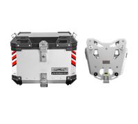 Valigie laterali KTM 790 ADVENTURE - LOBOO PIKE TRACKER - PIASTRA + TOP CASE BLACK/SILVER 45L