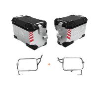Valigie laterali KTM 790 ADVENTURE - LOBOO PIKE TRACKER - TELAI + VALIGIE BLACK/SILVER 35L-SX | 30L-DX
