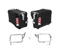 Valigie laterali KTM 890 ADVENTURE - LOBOO PIKE TRACKER - TELAI + VALIGIE BLACK 35L-SX | 30L-DX