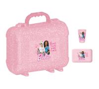 Valigietta con Manico Barbie 1 Box Portamerenda 1 Bicchiere PS 41371