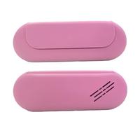 VALINK Borsa cosmetica da viaggio in silicone, grande borsa cosmetica con chiusura magnetica, borsa cosmetica portatile morbida per pennelli da viaggio, Viola