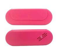 VALINK Borsa cosmetica da viaggio in silicone, grande borsa cosmetica con chiusura magnetica, borsa cosmetica portatile morbida per pennelli da viaggio, Rosso