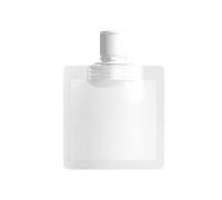 VALINK Sacchetti da viaggio portatili per il trucco, in plastica, con beccuccio verticale, con coperchio ribaltabile, vuoti, trasparenti, ricaricabili, 1 pezzo, 30 ml