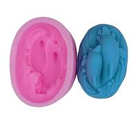 Valink Stampi della muffa della torta del silicone dei delfini 3D,Stencil di saponi del silicone a forma di delfino,Strumento di decorazione della torta del fondente,Forniture di cottura della cucina