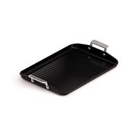 Valira Aire 4675/25 - Bistecchiera in ceramica a induzione, con manici, 35 x 24 cm, colore: Nero