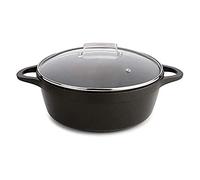 E_0002_S7602018 Valira Casseruola con coperchio Valira BLACK IND 28CM Casa E Cuc