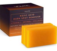 VALITIC - Sapone in stick con acido kojico per rimuovere macchie scure, vitamina C, retinolo, collagene e curcuma (originale giapponese)