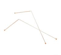 Valixirant 2PCS 99.9% Pure Dowsing Rods Detection, caccia al tesoro e posizionamento minerale - Manico da 12,5 cm × 30,5 cm di lunghezza, set di sonda leggero da 188 g