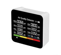 Valixirant 9-in-1 Trascendente Tvoc Hcho Pm1.0/pm2.5/pm10 Co Umidità - Manovrabile Indoor Tester Home Office Serra