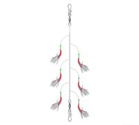 Valixirant Ami da pesca ad alto tenore di carbonio con perline fosforescenti, terminali luminosi per attrezzatura da pesca, nelle dimensioni 6#, 8#, 10#, 12#, 14# pesca, torbida e livelli di abilità