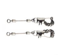 Valixirant Anelli in acciaio per pesca a mosca, 2 mm, ovali senza cuciture, antiriflesso e resistenti, confezione da 10/20/50/100 (argento) (20 pezzi)