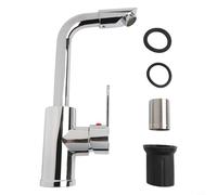 Valixirant Anti- Modello Costruzione Girevole Avere Bagno Lavello Moderno Monocomando Freddo Caldo Ispessito Rubinetto Lucido - Acciaio Cromato Rubinetto Miscelatore Bacino -