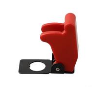 Valixirant - Auto 12mm per Cruscotto Protettivo Avere Flick Rosso/Giallo/Nero/Opzioni Interruttore 12v Cap Testa Pulsante Missile-stile LED/off Illuminato (rosso)