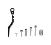 Valixirant Catena per bici da strada in lega di alluminio, deragliatore anteriore anti-caduta, compatibile con sistemi a doppia catena da 34, da 50t, 39 a 53t, lunghezza 105 mm, nero/rosso