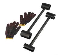 Valixirant Cerniera per camera bianca in acciaio flessibile, per riparazione di sicurezza, resistente, chiave a bandiera (14-19 mm, 23-25 mm), allineamento porta (nero)