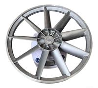 Valixirant Compressore puleggia motore in alluminio - 350 mm Volano cinghia puleggia foro conico 28-29 millimetri compatibile con cinghie di tipo B finitura argento