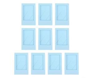 Valixirant Confezione da 10 cornici verticali in acrilico da 7,6 cm, con pellicola protettiva nero/blu/rosa/verde/viola/trasparente (cieli blu)