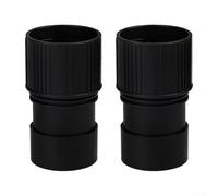 Valixirant Confezione da 2 aspirapolvere da 40 mm a 48 mm, per la pulizia dei connettori del tubo, strumenti di montaggio per estrazione della polvere in ABS, nero