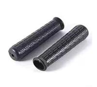 Valixirant Confezione da 2 coperture per maniglie per carriola in gomma, tubi rotondi, diametro interno 8-42 mm, antiscivolo, scanalati, resistenti alle intemperie, ammortizzanti, colore nero