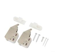 Valixirant Confezione da 2 serrature a punta, per armadietti e ante di camper, barche e camper, in acciaio laminato a freddo, con rullo in nylon e custode