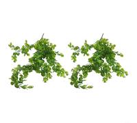 Valixirant Decorazioni per la casa Opzioni finte di eucalipto Piante Confezione da 2 sfumature floreali artificiali per matrimoni Viti verdi 80 cm Fogliame con foglie verde/bianco/giallo appese