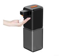Valixirant Dispenser di sapone schiumoso senza contatto alimentato tramite USB, capacità 500 ml, per bagno e cucina, uso con sensore a infrarossi, funzionamento affidabile (schiuma nera)