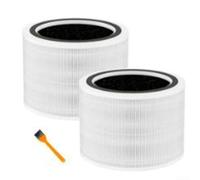 Valixirant Elemento filtrante purificatore 3 in 1 di ricambio Core 200 Core 200s pre-filtro lavabile True Hepa carbone attivo 2-pack bianco