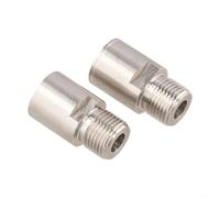 Valixirant Estensore per pedale della bicicletta, 20 mm, in acciaio cromato, accessori standard da 1/2", leggero, 50 g, sollievo dalla tensione al ginocchio e postura di guida migliorata (argento)