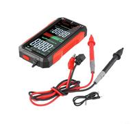 Valixirant FS899L Multimetro ricaricabile USB con schermo LCD da 4,8 pollici 6000 conteggi Gamma automatica NCV Live Wire Identificazione Continuità e Funzioni di test di tensione Torcia elettrica