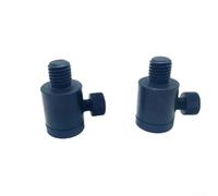 Valixirant Giunto da pesca a cambio rapido in lega di alluminio con connettori di allarme per pesca alla carpa con filettatura standard britannica da 3/8", compatto, 28 mm x 18 mm, nero