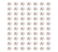Valixirant Ice Soul Interruttori tastiera meccanici tattili a 5 pin Interruttori lineari bianchi Digitazione da gioco 30±3gf Iniziale 60m Durata ciclo Rgb-ready Alloggiamento trasparente 70pcs