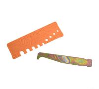 Valixirant Kit per motosega in 2 pezzi: Pulitore per scanalature della barra Rapido Calibro di profondità del passo della catena Collegamento di trasmissione Verifica angolo di limatura 30°/35°