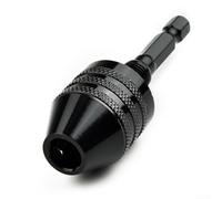 Valixirant Mandrino per trapano da 3-8 mm Capacità gambo a quarto in acciaio al carbonio esagonale a cambio rapido Bit Holder Trapani Strumenti driver - 0. Keyless un corpo in lega di alluminio (0.8