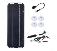 Valixirant Pannello solare flessibile da 30 W, cella monocristallina da 18 V, per camper, barca, caricabatterie, modulo solare leggero e impermeabile con porta USB DC per camper