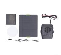 Valixirant Pannello solare monocristallino da 20 W con scomparto batteria riscaldatore integrato per uso esterno per camper o auto - Uscita compatta da 5 V CC Modello per animali domestici resistente
