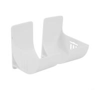 Valixirant Porta sacchetti della spazzatura da parete per cucina, compatto, 7 x 6,5 x 4 cm, organizer per sacchetti della spazzatura per carta da barbecue, confezione da 2 ganci bianchi