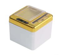 Valixirant Porta stuzzicadenti con sensore automatico, dispenser ricaricabile tramite USB, da cucina e sala da pranzo, grande capacità, 250 pezzi, scatola portaoggetti in ABS, nero (oro)