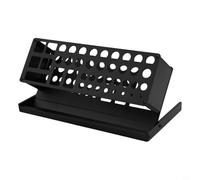 Valixirant Portapacchi per cacciaviti, con 41 fori, organizer per attrezzi esagonali, strumenti RC, pinze e forbici, supporto portatile nero 24 x 12 x 11,4 cm