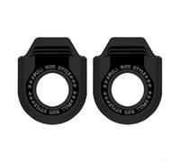 Valixirant Protezione pedivella e bici da strada - Accessorio per bici leggero elastico su entrambi i lati, resistente ai graffi, compatibile con fibra di carbonio (confezione da 2) (Nero-A)