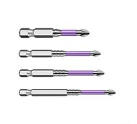 Valixirant Punte in lega di lotto 3 pezzi Ph2 25mm/50mm/65mm/70mm/90mm Lunghezze Antiscivolo Apparecchio di Riparazione di Mobili Trapano Croce Cacciavite Trapano 62hrc Set Testa Assemblaggio Acciaio