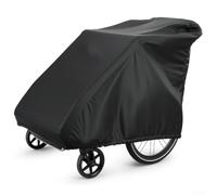 Valixirant Rimorchio per bambini in tessuto Oxford 210D, adatto per 1 fino a 2 posti, neve e polvere, nero, 140 x 84 x 99 cm